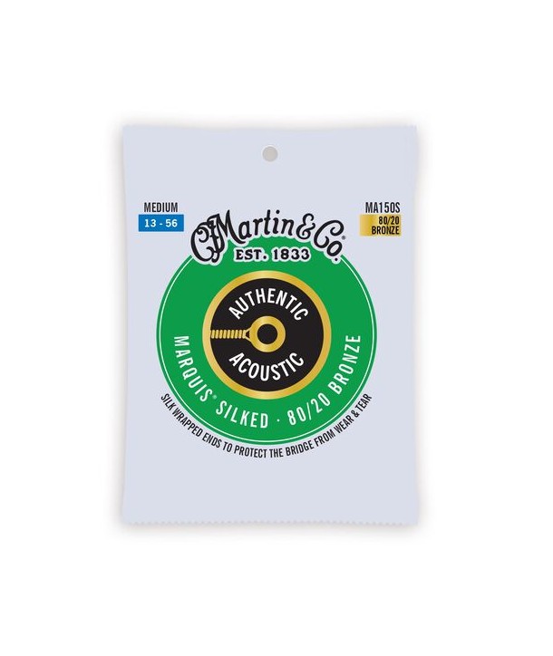 Juego de cuerdas folk Authentic Silked 80/20 bronce medium 13-56