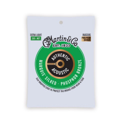 Jeu de cordes Folk Authentic Silked 92/8 phosphore bronze extra-light 10-47