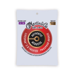 Acoustic strings set Authentic Treated 92/8 phosphor bronze custom-light 11-52