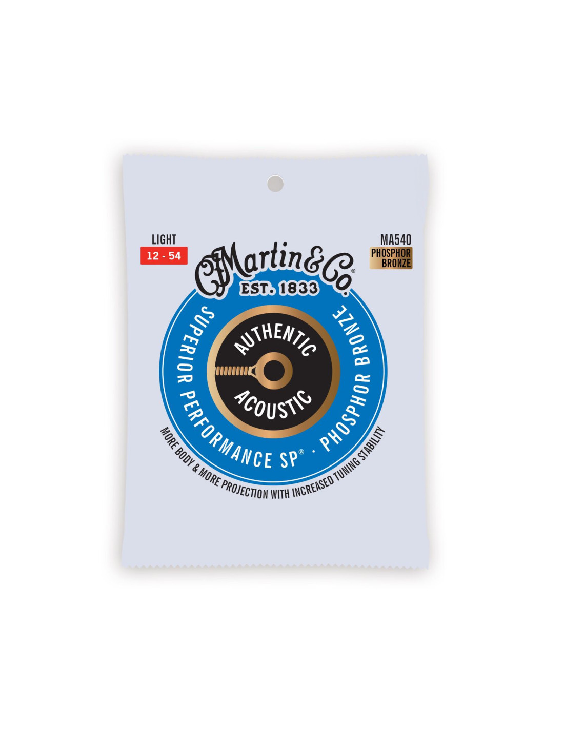 Cordes Pour Basse Acoustique Short-scale Martin – Custom Light 45-96 – Bronze Phosphore – Pour Série Junior – Longue Durée De Vie