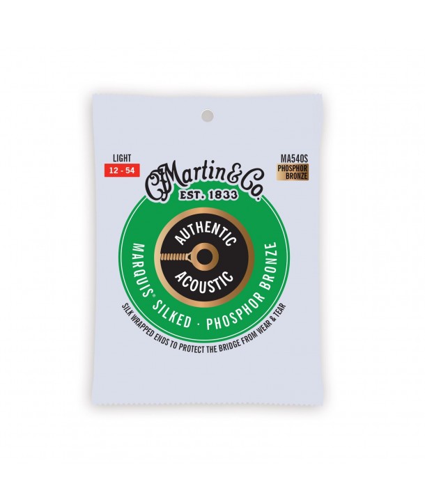 Juego de cuerdas folk Authentic Silked Fósforo-bronce light 12-54