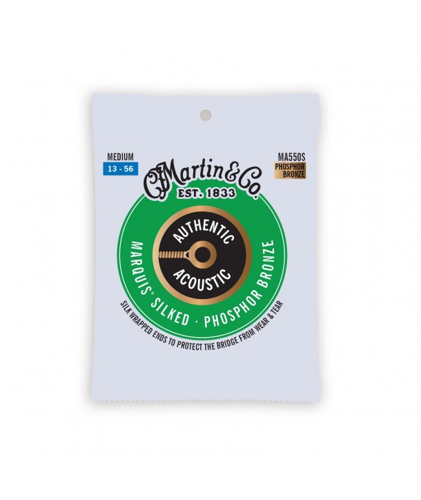 Westerngitarresaiten Authentic Silked 92/8 Phosphor bronze medium 13-56v