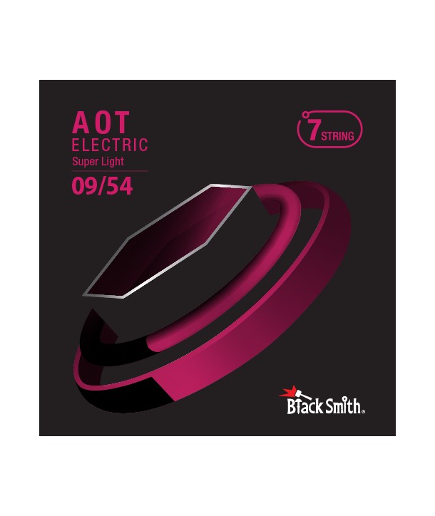 Jeu de 7 cordes électriques AOT Coated Nickel Super Light 9-54