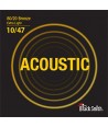 Acoustic strings set 80/20 Bronze Extra-light 10-47