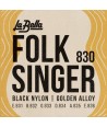 Jeu de cordes classique Folk Singer à boules Nylon noir