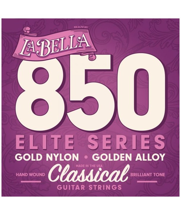 Jeu de cordes classiques Série Elite Nylon Gold 850