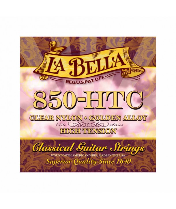 Jeu de cordes classique Série Elite Nylon Clair Tension forte 850-HTC