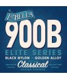 Jeu de cordes classiques Concert Supérior Nylon Noir Basses polies