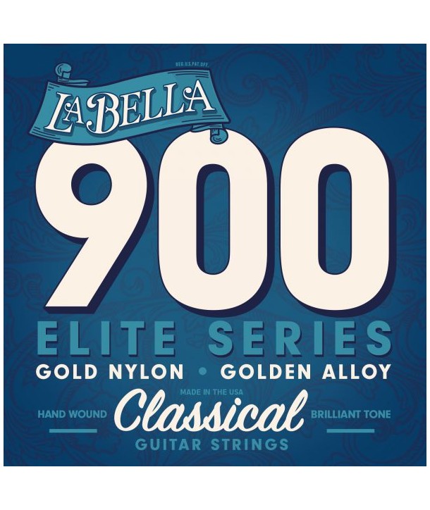 Classical strings set EliteGold Nylon Polished Golden Alloy 
