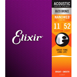 Strings pack : 2x 11027 acoustic strings set + 1x 19027 electric Optiweb strings set