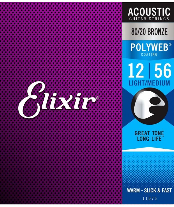 Acoustic strings set Polyweb Bronze Medium-light 12-56