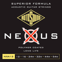 Acoustic strings set Phosphor bronze Nexus Clear coated Medium 12-54