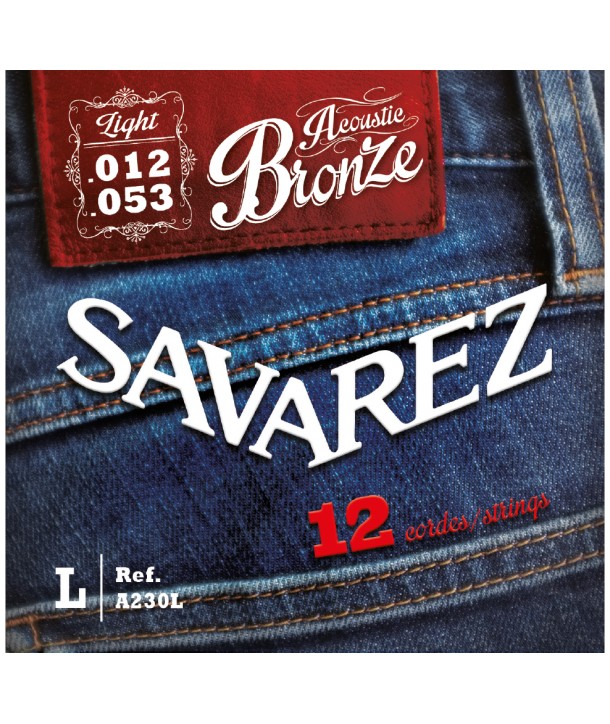 12 Saiten für Westerngitarre 80/20 Bronze Extra light