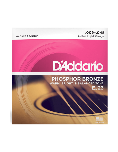 Acoustic strings set Phosphor Bronze Super light 9-45