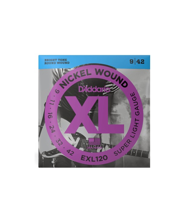 Jeu de Cordes électriques Nickel Wound Super-Light 9-42 filé rond nickel