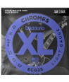 Jeu de cordes électriques Chrome filé plat Light 12-52