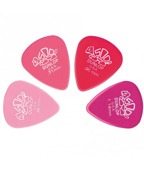 Lot de 6 médiators Delrin 0,46 SOUPLE