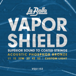 Jeu de cordes acoustiques Vapor Shield Phospore Bronze Custom Light 11-52