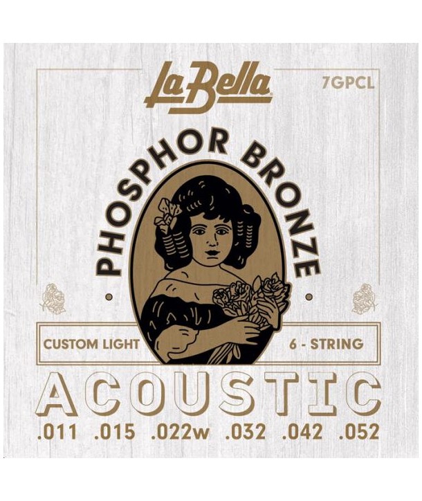 Acoustic strings set Phosphor Bronze Custom Light 11-52