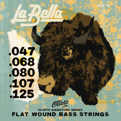 Jeu de 5 cordes pour basse Olinto Flat 47-125