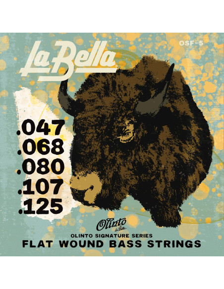 Bass 5 strings set Olinto Flat 47-125