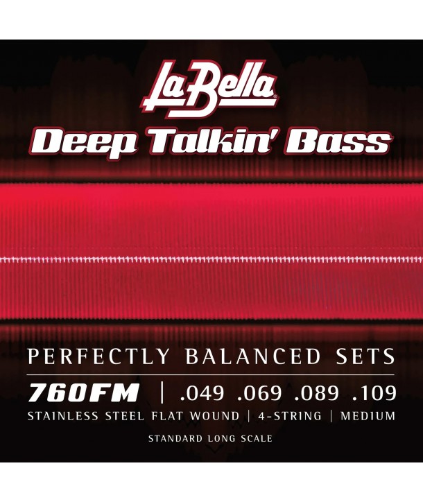 Juego de 4 cuerdas para bajo Deep Talkin FL 49-109