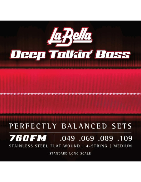 Bass 4 strings set Deep TalkinFL 49-109
