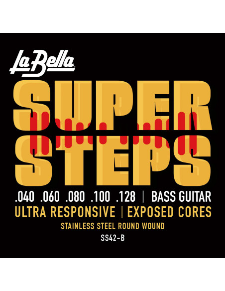 Jeu de 5 cordes Basse Super Steps Custom Light 40-128