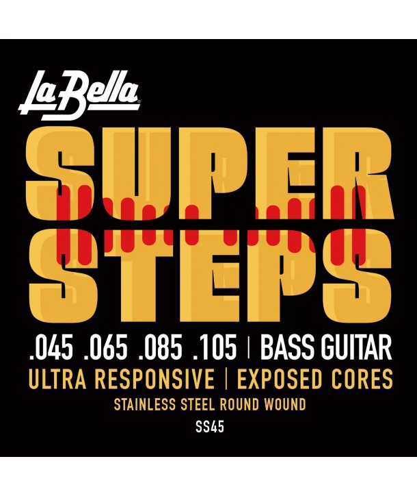 Jeu de 5 cordes Basse SUPER STEPS Standard 45-128 SS45B