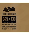 Jeu de 5 cordes pour basse RX Steel 45-130 