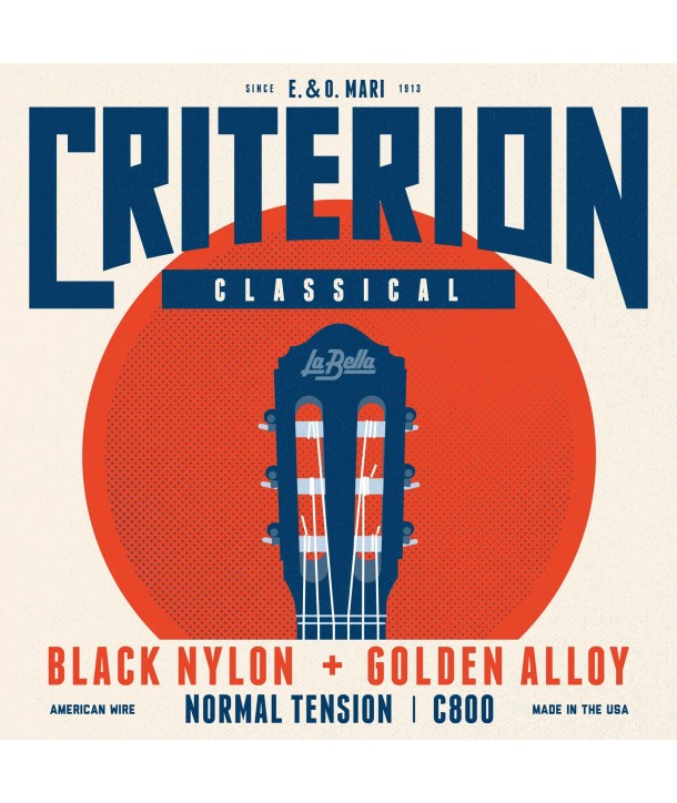 Juego de cuerdas Criterion Black Medium Tension