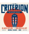 Juego de cuerdas Criterion Black Medium Tension