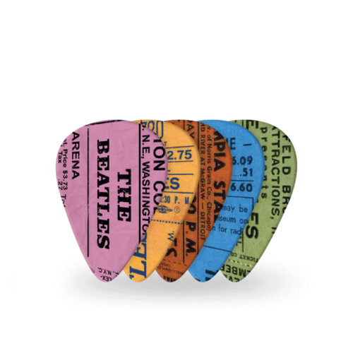 Set of 10 picks Beatles 1964 tour