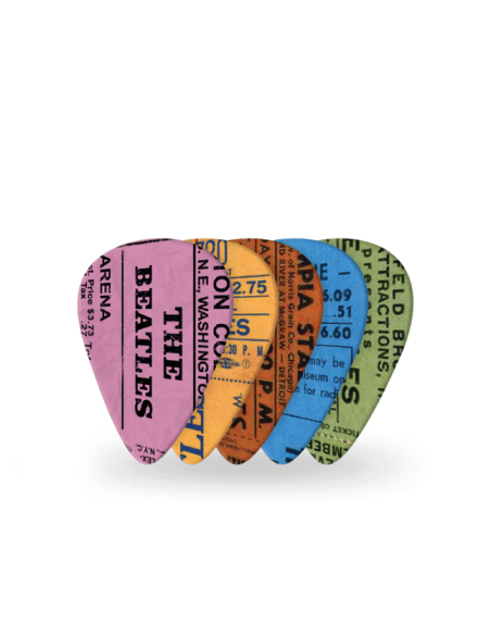 Set of 10 picks Beatles 1964 tour