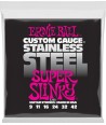 Jeu de cordes électriques Stainless steel Super Slinky 9-42