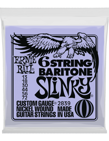 Jeu de cordes électriques Baritone Slinky 13-72