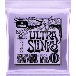 Pack de 3 jeux de cordes électriques Ultra Slinky 10-48