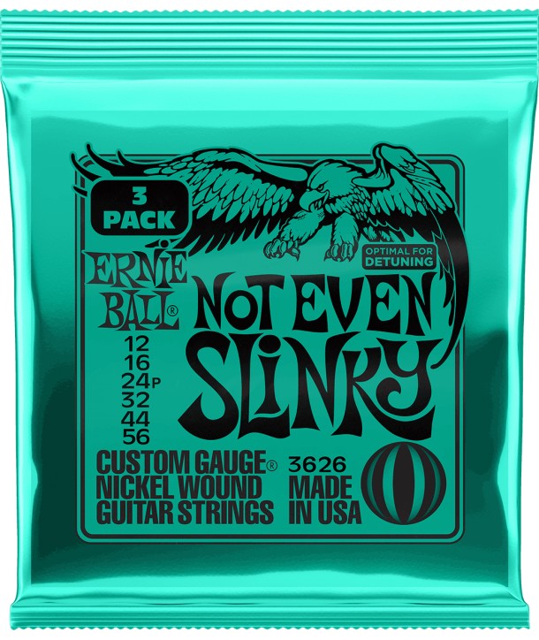 Pack de 3 jeux de cordes électriques Not Even Slinky 12-56