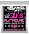 Jeu de cordes électriques Super Slinky Flatwound 9-42