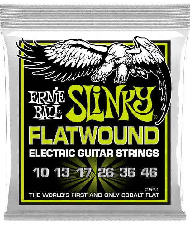 Jeu de cordes électriques Regular Slinky Flatwound 10-46