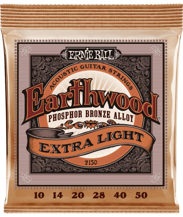 Juego de cuerdas folk Earthwood Fósforo-Bronce Extra Light 10-50