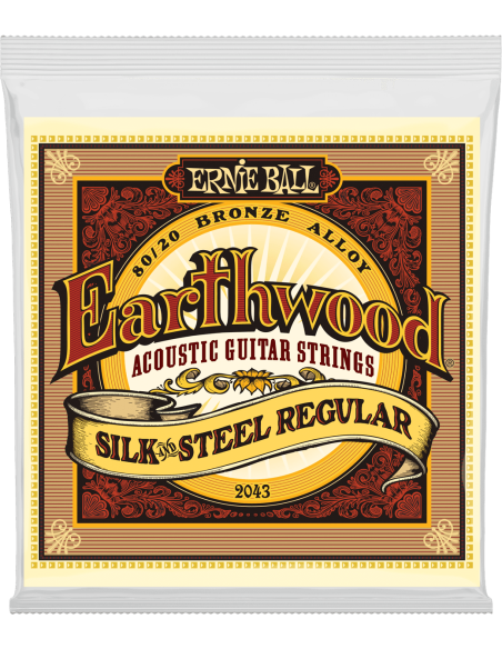 Jeu de cordes Folk Earthwood Bronze Regular silk&steel 13-56