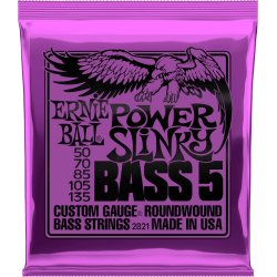 Jeu de 5 cordes Power Slinky Bass 50-135