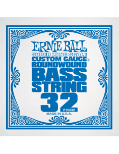 Corde à l'unité basse Ernie Ball nickel filé rond 032 super long scale