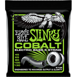 Jeu de 5 cordes basse Cobalt Slinky 45-130