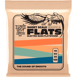 Jeu de cordes basse Groupe 2 Flats 45-105 short scale