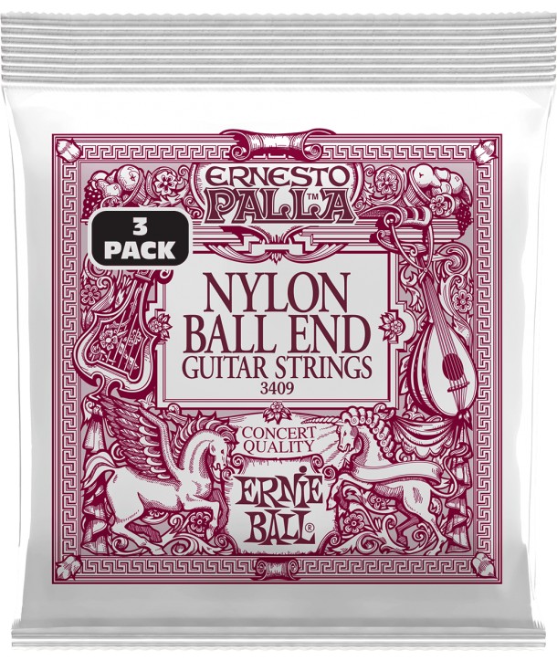 Pack 3 jeux de cordes classiques Ernesto Palla black and gold tension moyenne 28-42 ball end