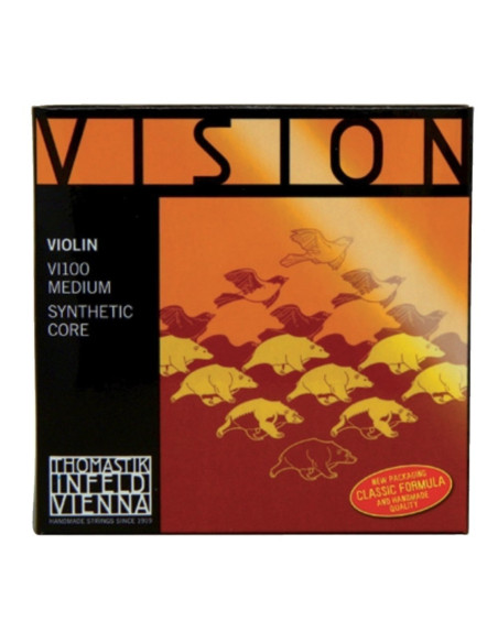 Jeu de cordes pour violon Vision noyau synthétique 1/4