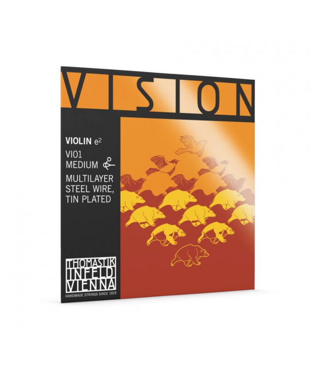 Corde à l'unité pour violon Mi filé aluminium Vision noyau synthétique 4/4