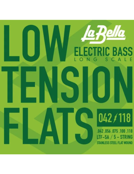 Jeu de 5 cordes Low Tension Flats 42-118